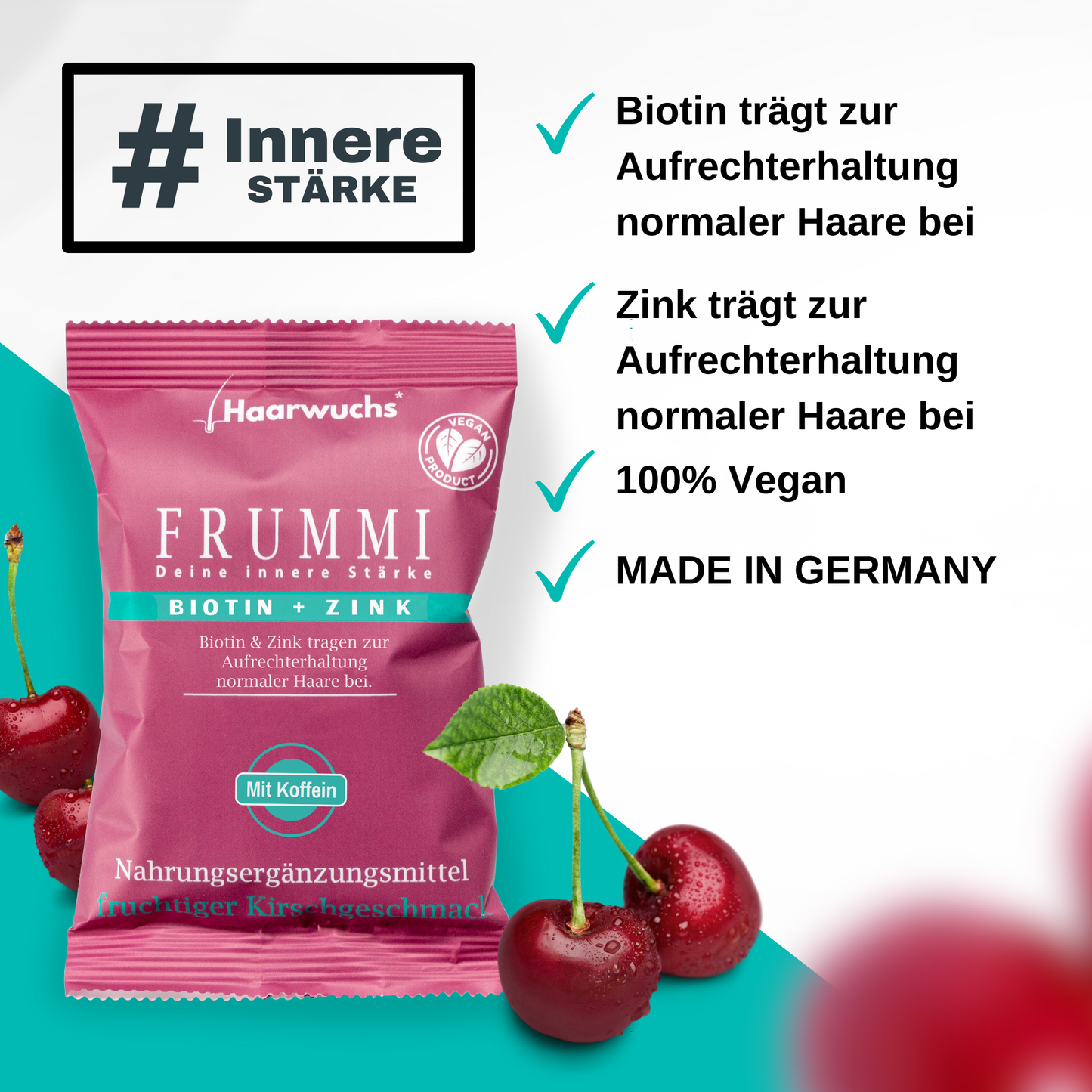 Frummi - Monatsration | 120 gramm | Drops + Haargummi