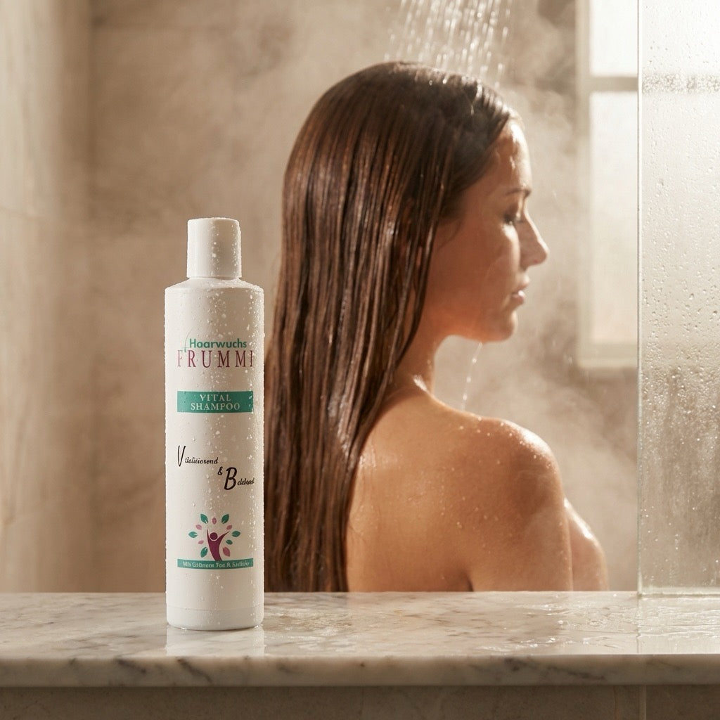 Frummi Vital Shampoo mit Grünem Tee und Koffein | Vitalisierend  belebend