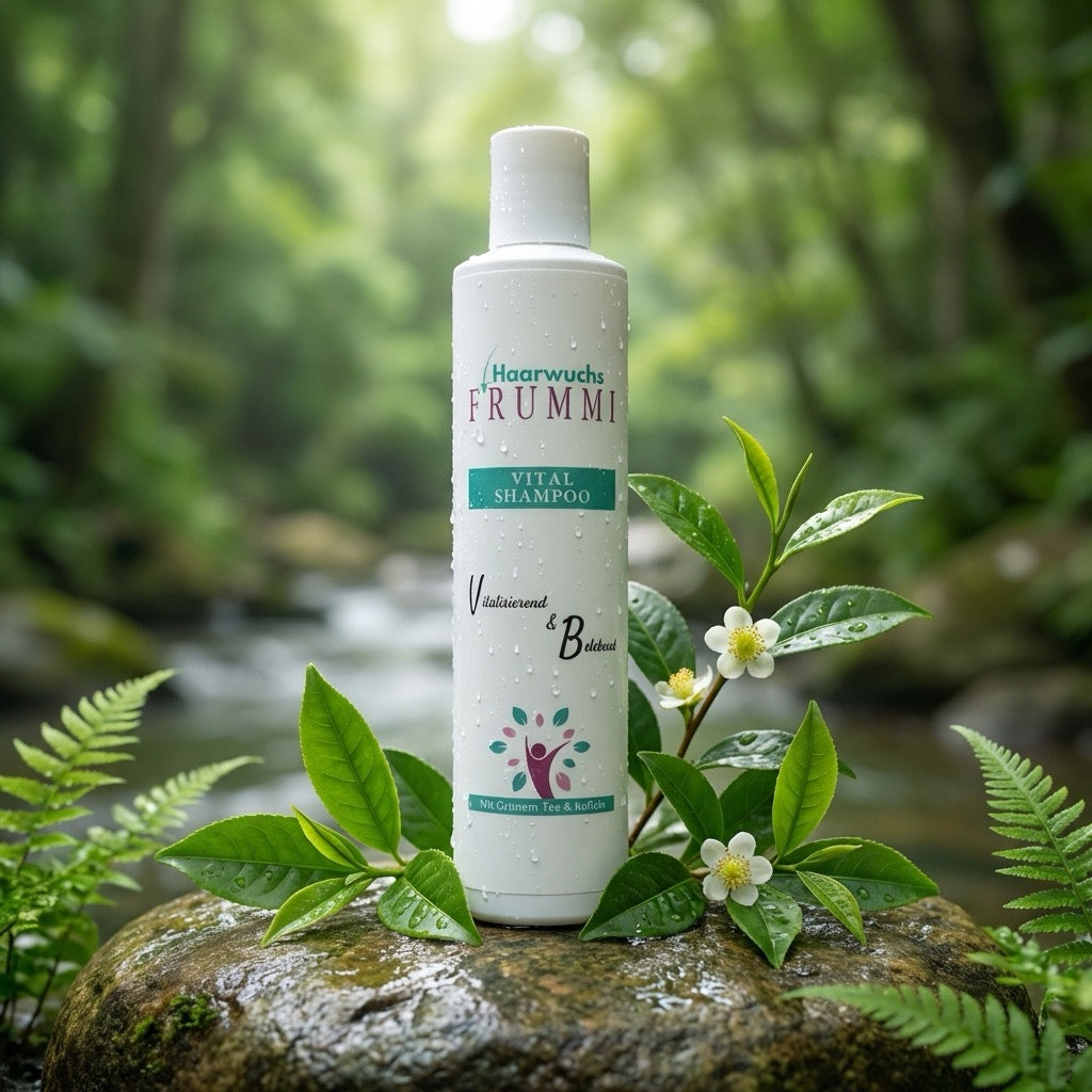 Frummi Vital Shampoo mit Grünem Tee und Koffein | Vitalisierend  belebend