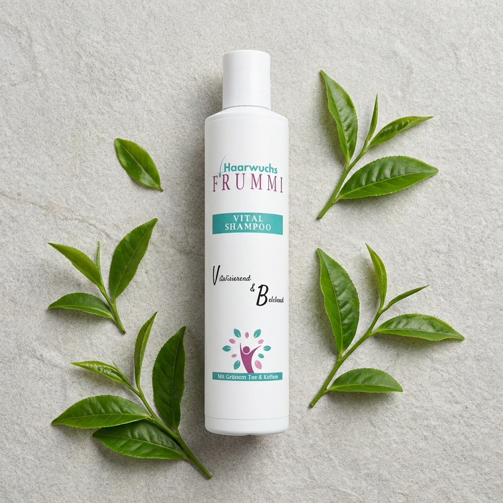 Frummi Vital Shampoo mit Grünem Tee und Koffein | Vitalisierend  belebend