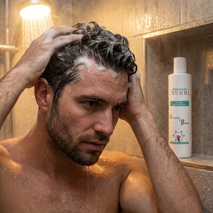 Frummi Vital Shampoo mit Grünem Tee und Koffein 200 ml | Vitalisierend  belebend