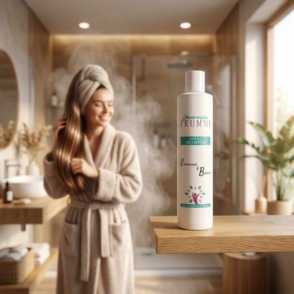 Frummi Vital Shampoo mit Grünem Tee und Koffein | Vitalisierend  belebend