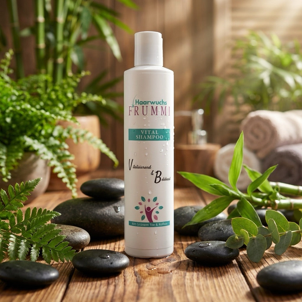 Frummi Vital Shampoo mit Grünem Tee und Koffein | Vitalisierend  belebend