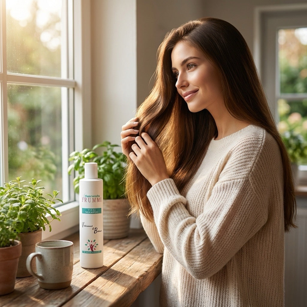 Frummi Vital Shampoo mit Grünem Tee und Koffein | Vitalisierend  belebend