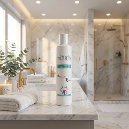 Frummi Vital Shampoo mit Grünem Tee und Koffein 200 ml | Vitalisierend  belebend