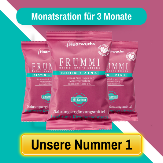 Frummi - 90 dni | 3x 120 gramów + gratis gumka do włosów